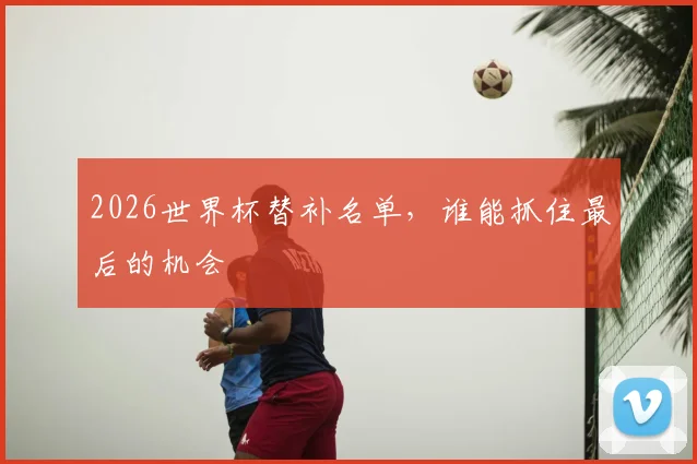 2026世界杯替补名单,谁能抓住最后的机会